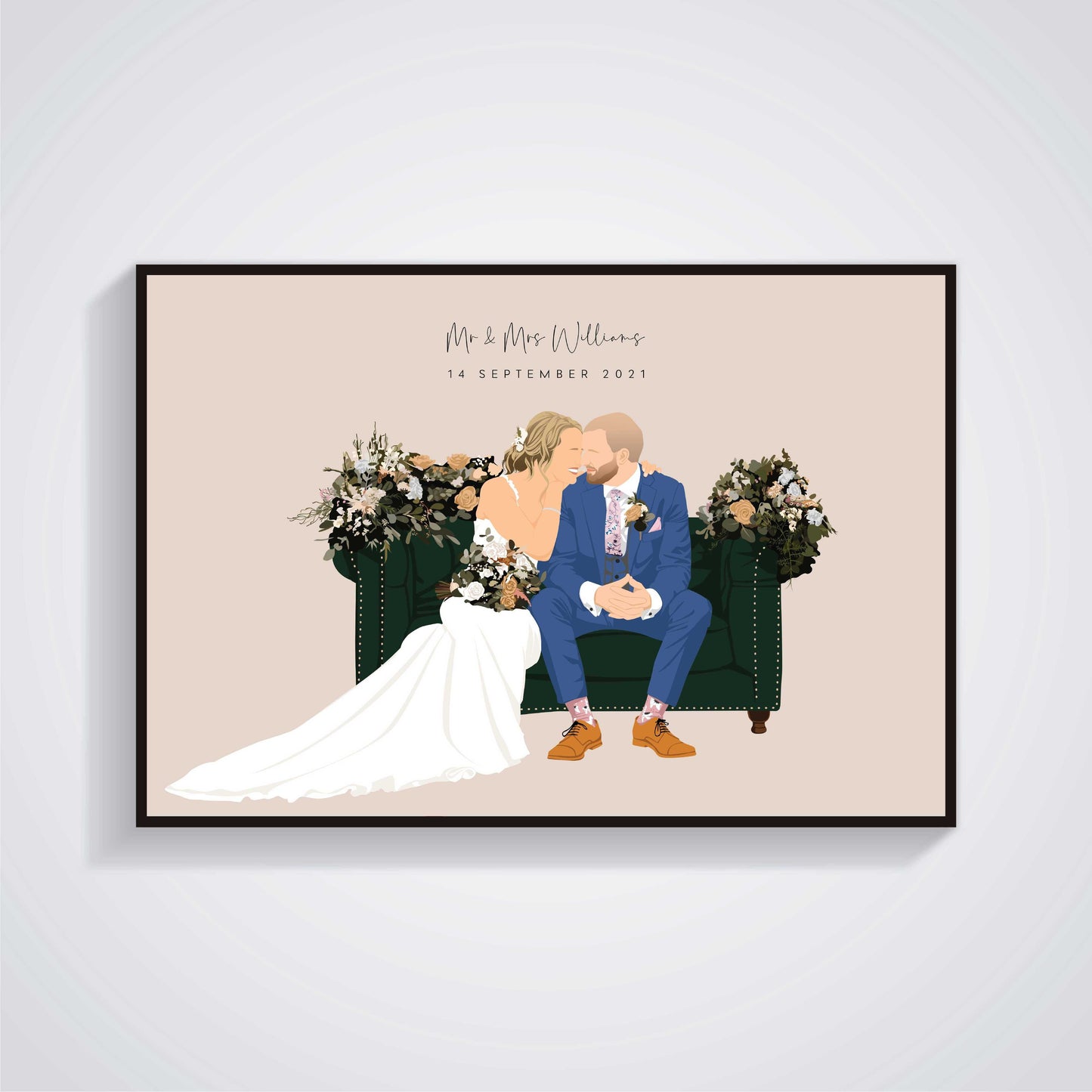 Personalized Bridal Illustration